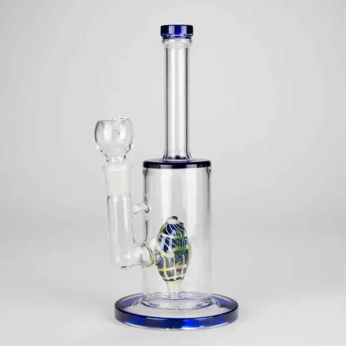 10" Glass Water Pipe w/ Fish Water Diffuser