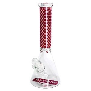 14" 7mm Stylish Glow-in-the-Dark Thick Glass Bong