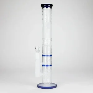 16.5" Stemless Straight Frosted Glass Bong
