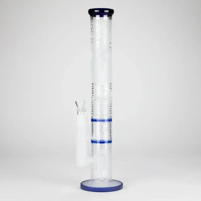 16.5" Stemless Straight Frosted Glass Bong