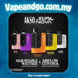 Akso Supa Starter Kit 12000 Puff Akso Supa Pro / Supa Nova Genuine Stock Buy Now
