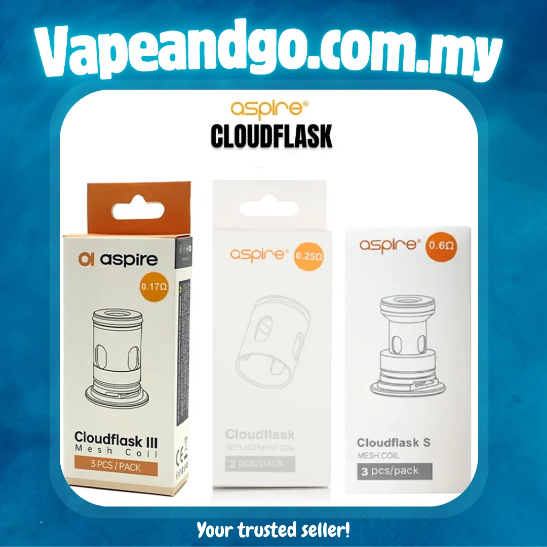 Aspire CloudFlask OCC Mesh Coils 0.17 Ω / 0.25 Ω / 0.6 Ω Genuine Stock Buy Now