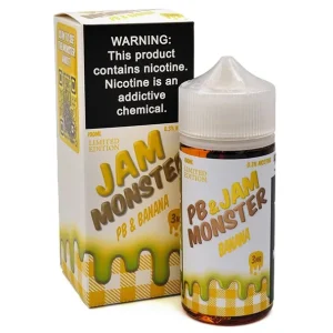 Banana - 3mg - PB And Jam Monster - 100mL