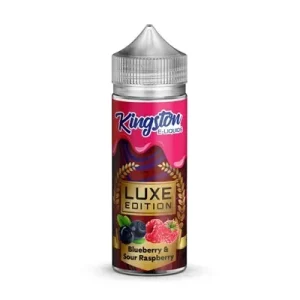 BLUEBERRY & SOUR RASPBERRY (LUXE EDITION) E-LIQUID 100ML BY KINGSTON PGVG 30/70