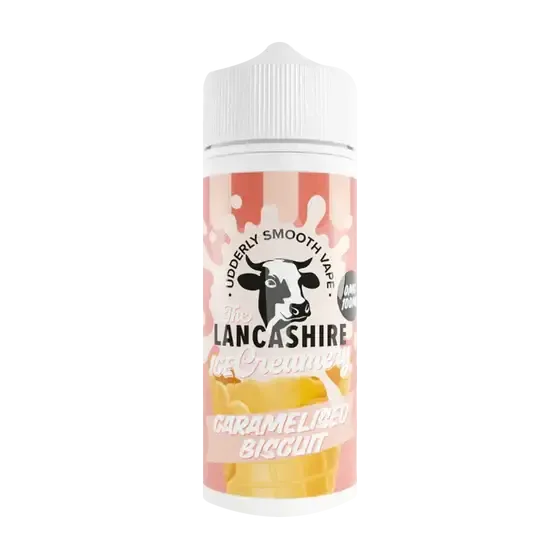 Caramelised Biscuit 100ml Shortfill by The Lancashire Ice Creamery