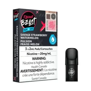 Flavour Beast S Pods - Savage Strawberry Watermelon | Vape Cloud Canada