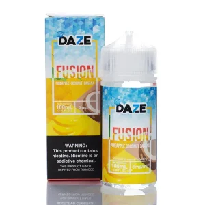 ICED PINEAPPLE COCONUT BANANA - 7 DAZE FUSION - 100ML