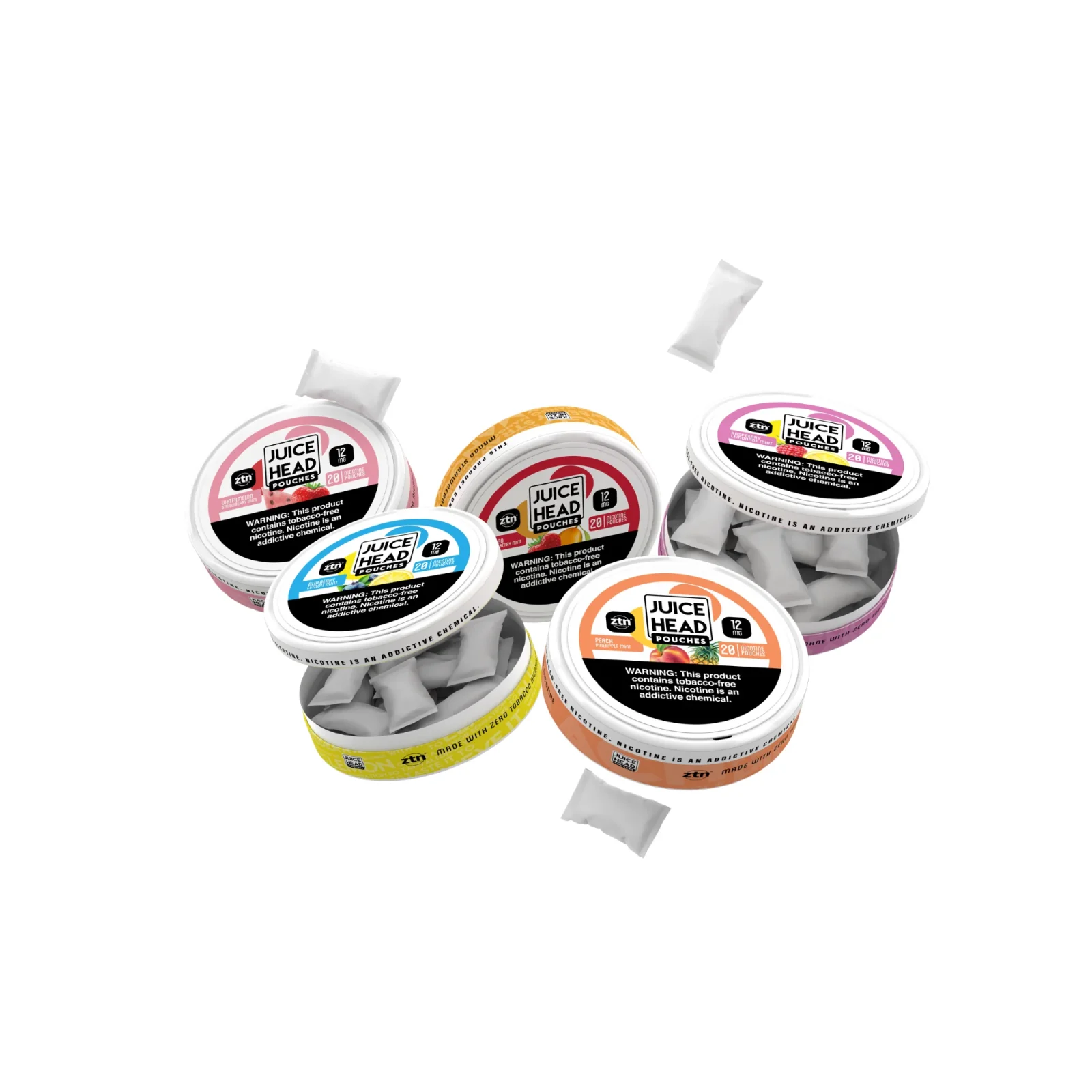 Juice Head - Nicotine Pouches - 20 Count - Watermelon Strawberry Mint - Image 2
