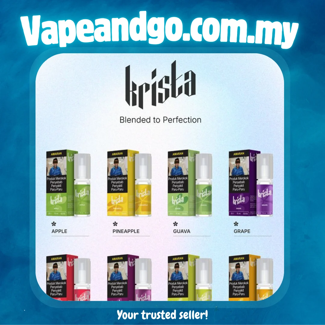 Krista 15ml Salt & HTPC By Kardinal Akta 852 Registered Genuine Stock Buy Now