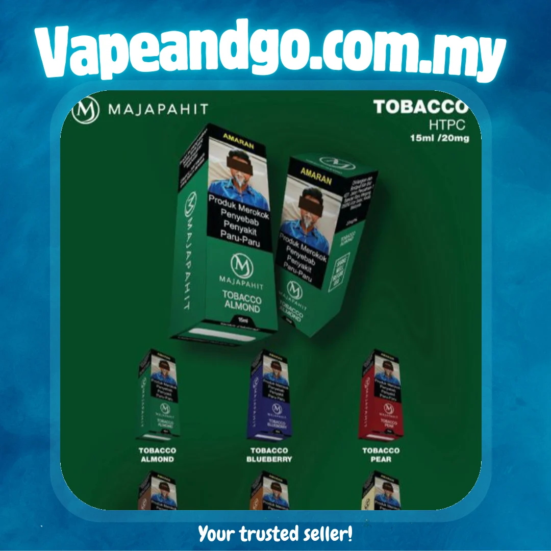 Majapahit 15ml E-Liquid Tobacco Series HTPC 20mg Akta 852 Registered Genuine Stock Buy Now
