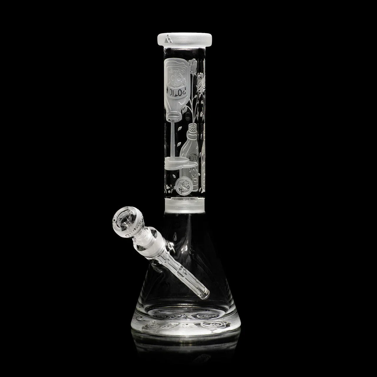 Milkyway Glass - 14" Potion Rose Clear Beaker