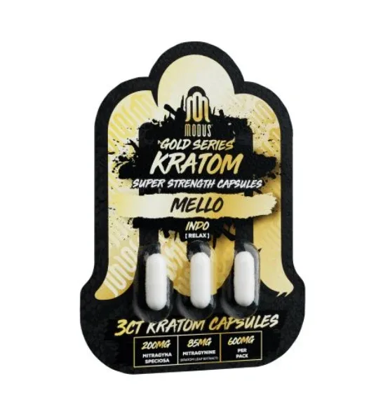 Modus - Gold Series Kratom Capsules - 3 Count - 1800mG - Image 2