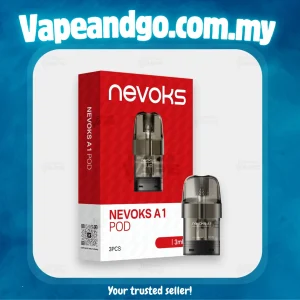 Nevoks A1 Pod 3ml Cartridge (3 Pcs Pack) – 0.4Ω / 0.6Ω / 0.8Ω / 1.2Ω Genuine Stock Buy Now