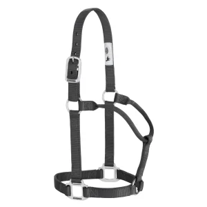 Original Non-Adjustable Nylon Halter, Chrome Plated Hardware, Average