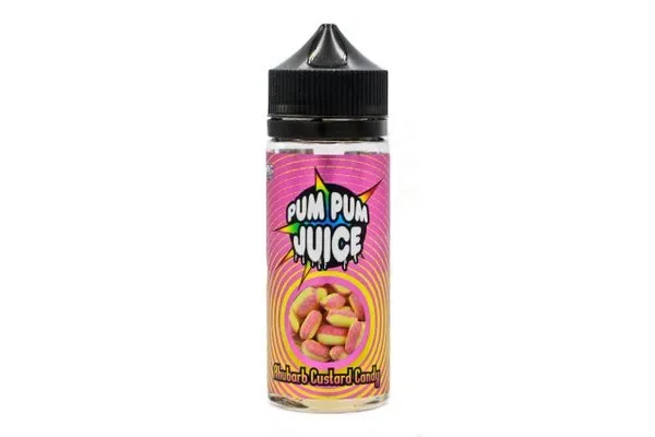 Pum Pum Rhubarb Custard Candy 120ml E Liquid Juice