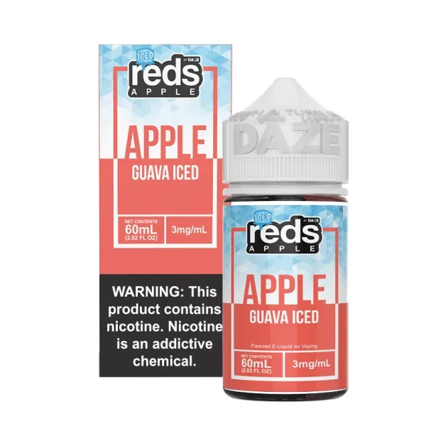 Reds Apple Free Base Nicotine - Apple Guava ICED | 60mL
