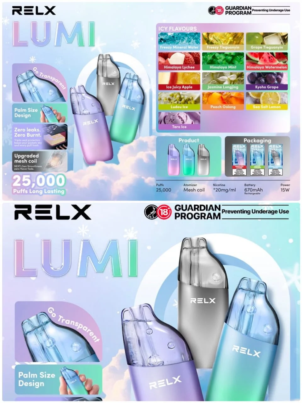 RELX Lumi 25K Disposable Genuine Stock Buy Now - Image 2