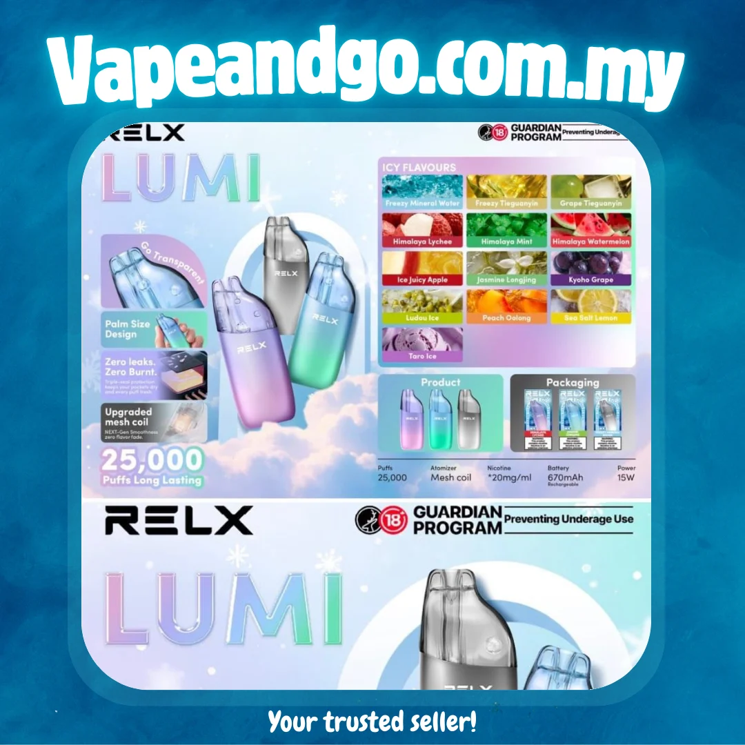 RELX Lumi 25K Disposable Genuine Stock Buy Now