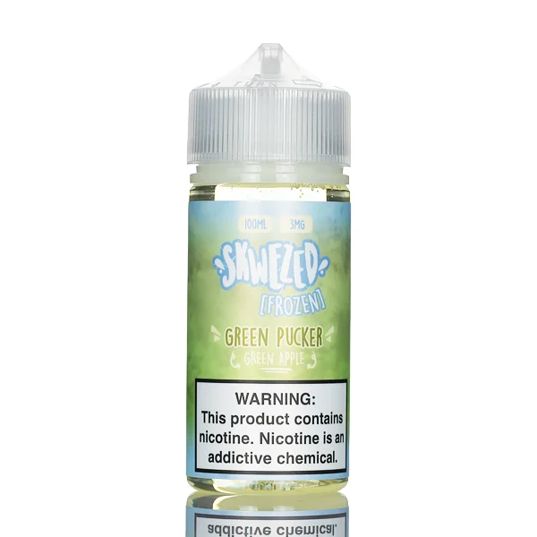 Skwezed Ice – Green Apple Ice (Green Pucker Ice) – 100ml - Image 2