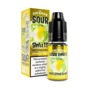 SOUR CITRUS SMASH 10ML NIC SALT THE JUICEMAN Pack of 10
