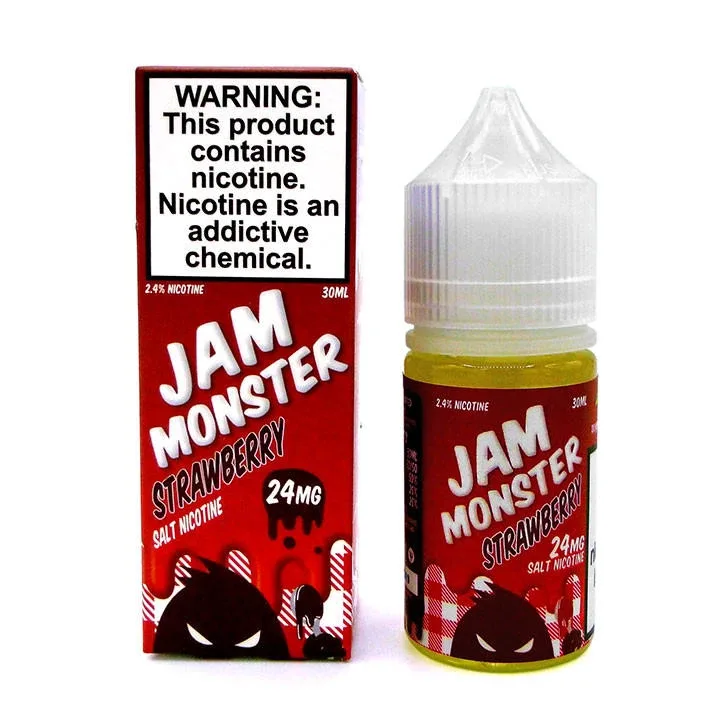 Strawberry - 24mg - Jam Monster Salts - 30mL