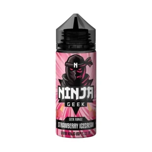 Strawberry Icecream Geek Range E-liquid 100 ML Shortfill BY Ninja Geek