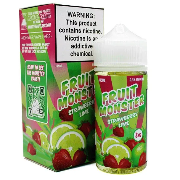 Strawberry Lime - Fruit Monster - 100mL - 6mg