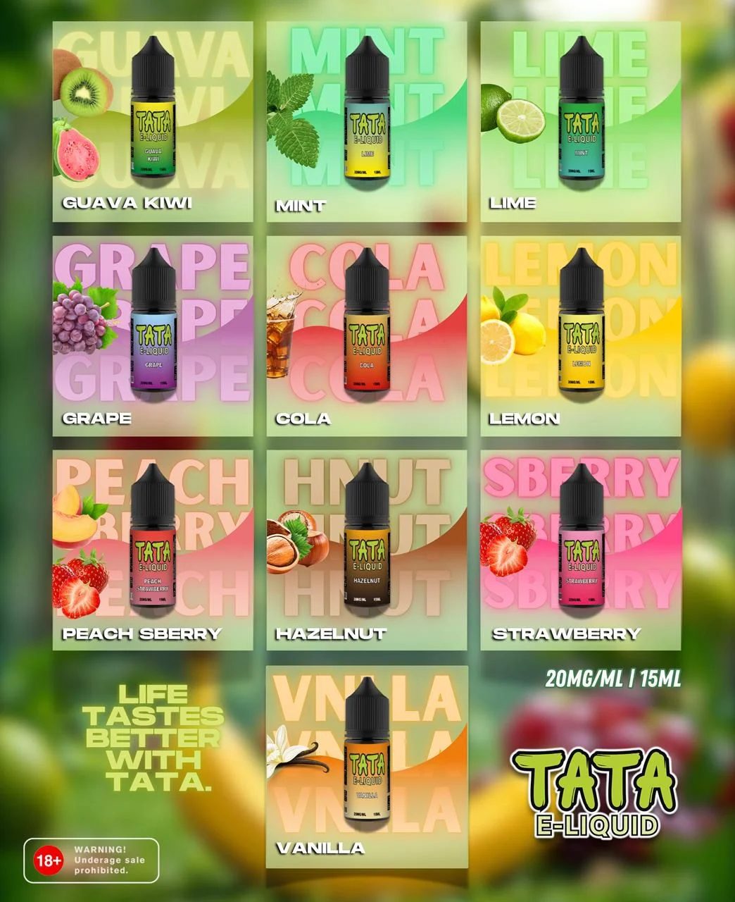 Tata 15ml E-Liquid by Snowwolf 20mg Akta 852 Registered Genuine Stock Buy Now - Image 2