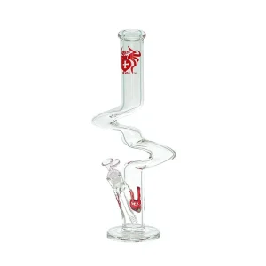 Xtreme 18″ Zig Zag Glass Bong